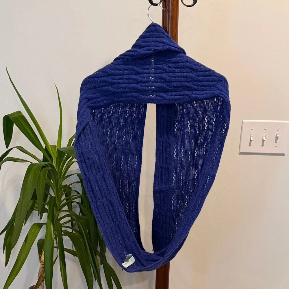 Celeste Royal Blue Cashmere & Wool-Blend Scarf